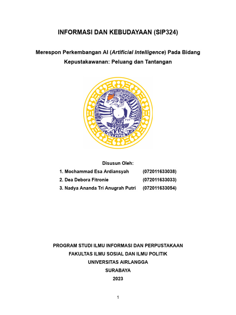 Merespon Perkembangan AI (Artificial Intelligence) Pada Bidang ...