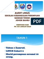 Audit Linus-Sekolah Perempuan Bandar Tinggi Johor Bahru.