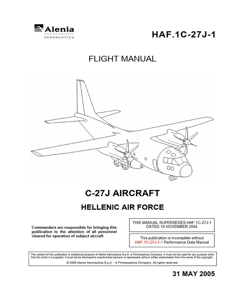 Alenia C27 J Spartan AFM | PDF