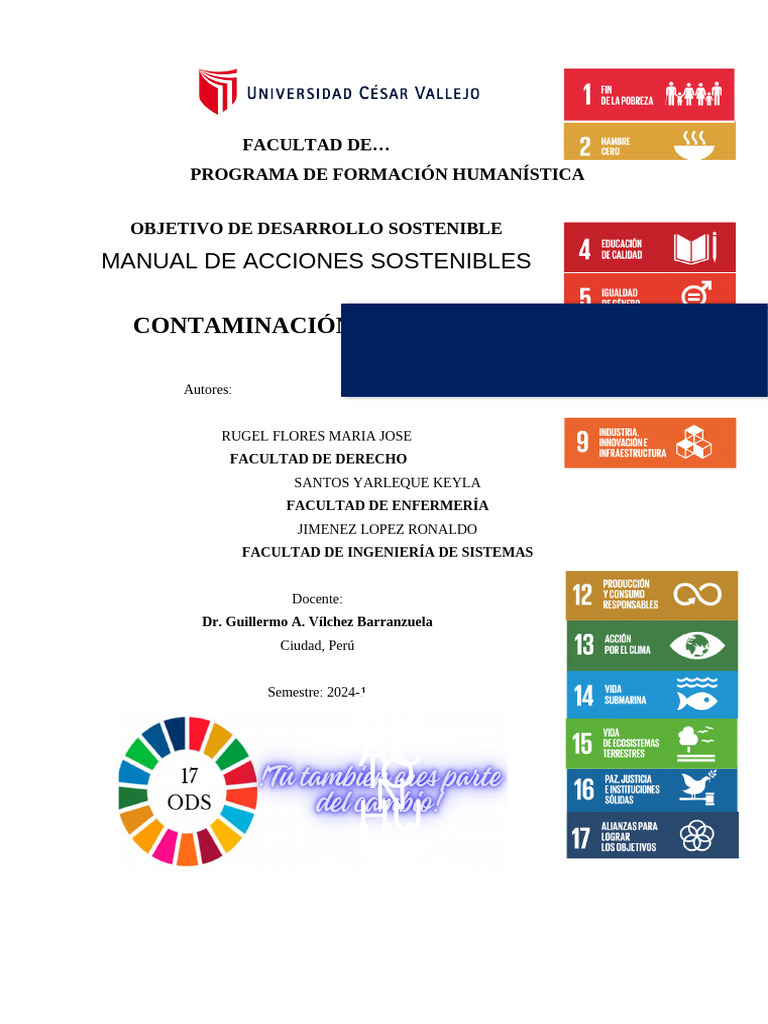 Manual de Acciones Sostenibles - ODS | PDF