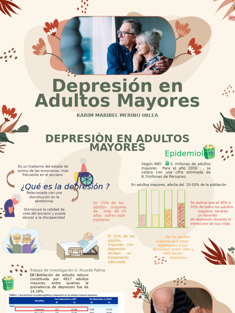 Depresion en Adultos Mayores | PDF