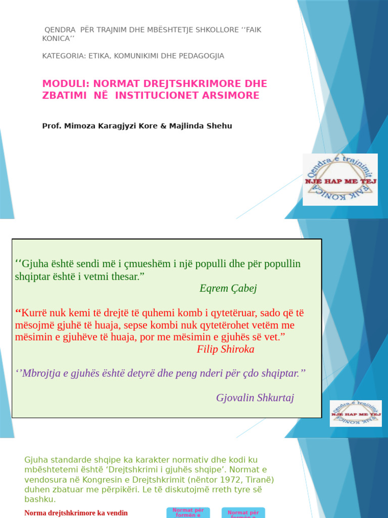Normat Drejtshkrimore Rregullat | PDF