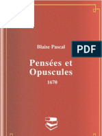 Blaise Pascal - Pensées Et Opuscules