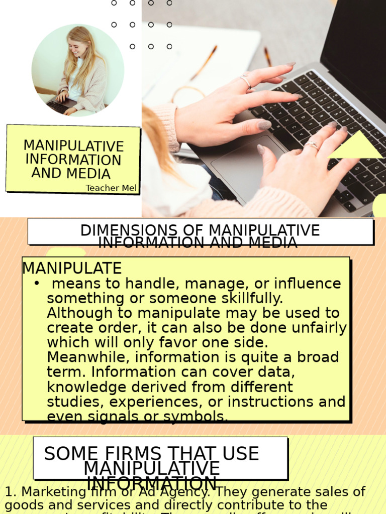 Lesson 14 Manipulative Information and Media | PDF | Media Manipulation ...