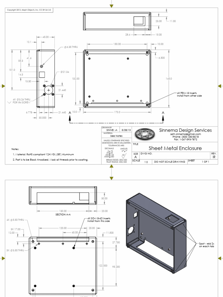 Sheet Metal Enclosure | PDF