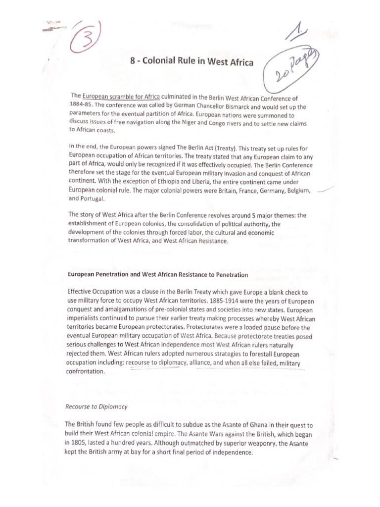 8 - Colonial Rule in West Africa | PDF