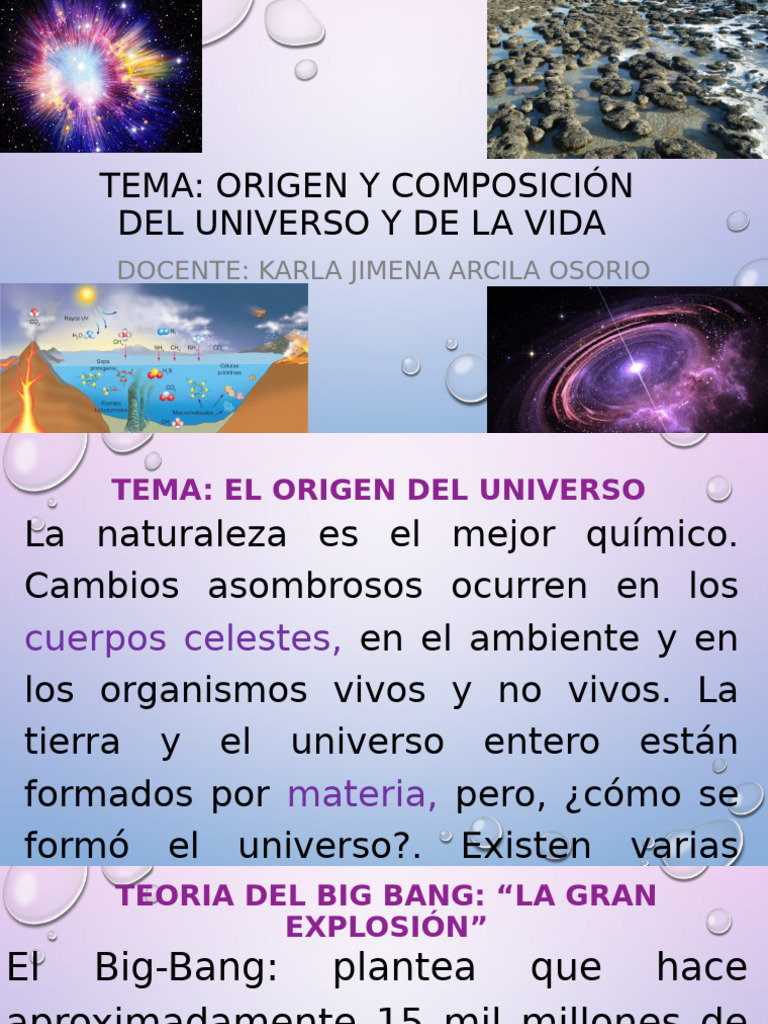 Origen Del Universo y La Vida | PDF