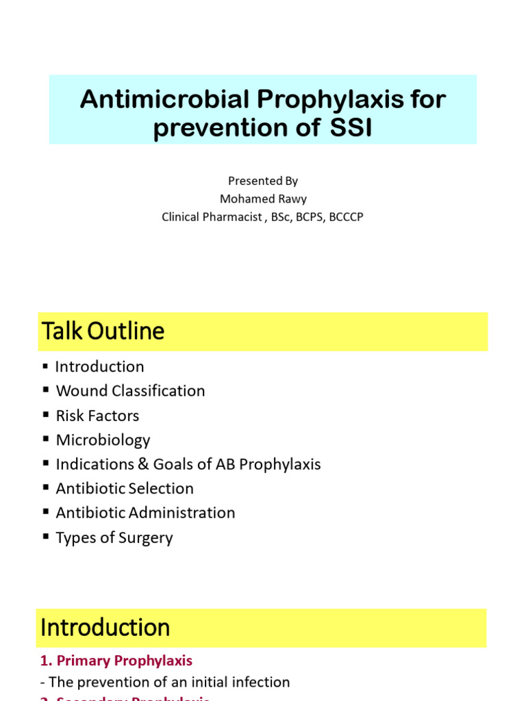 Antimicrobial Surgical Prophylaxis – DQBMQ