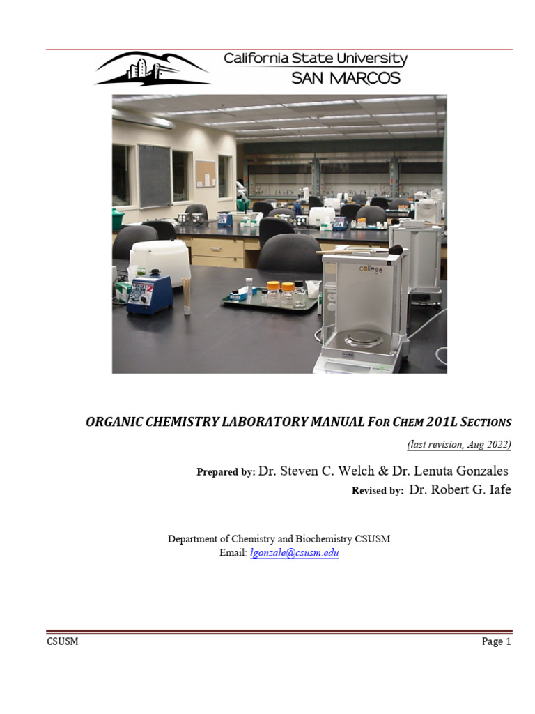 OChem Lab Manual | PDF
