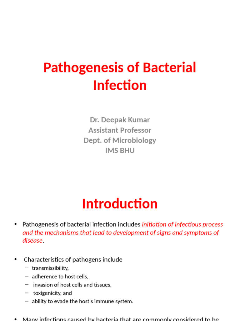 Bacterial Pathogenecity | PDF