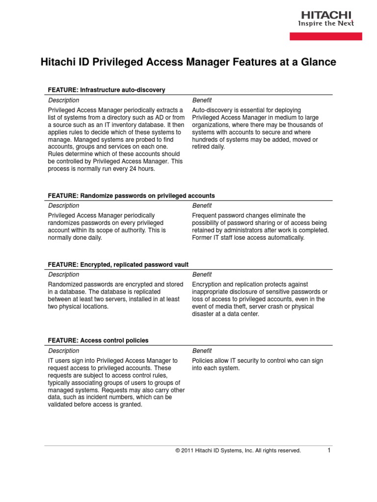Hipam Features | PDF | Password | User (Computing)