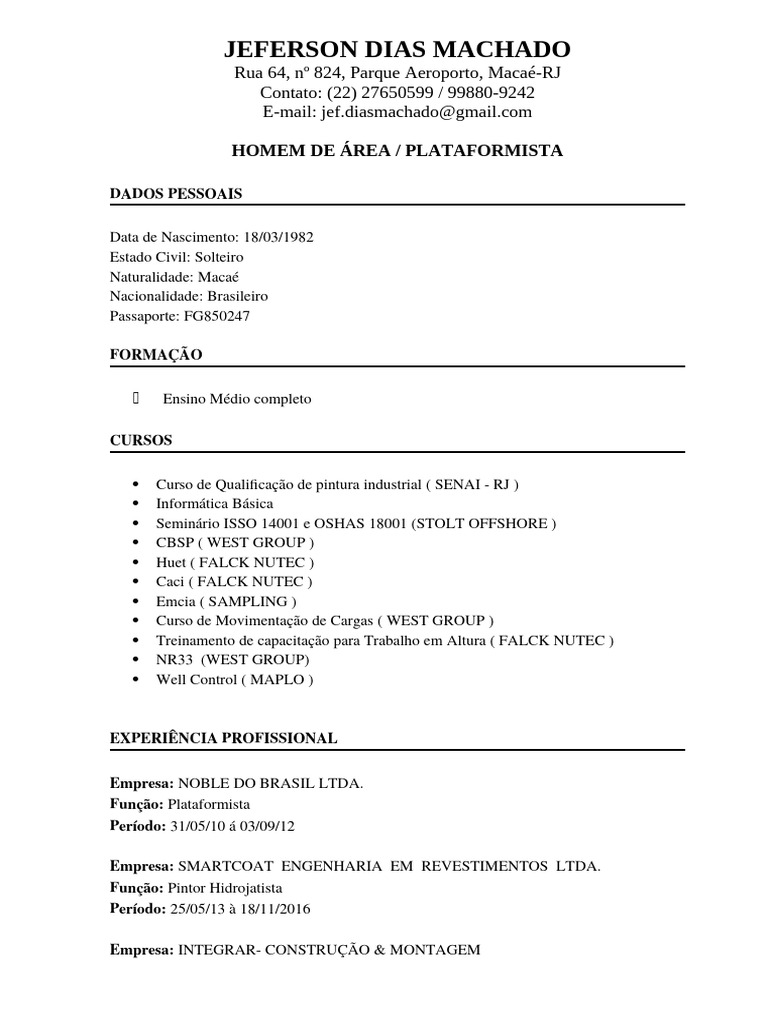 Jeferson dias curriculu pdf io pdf