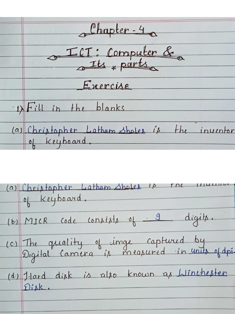 Class 9 I.T. CH 4 Solution - 20231117 | PDF