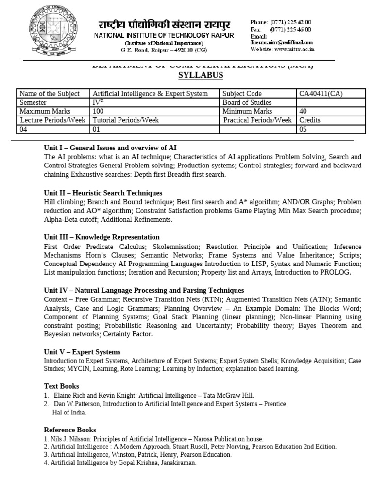 MCA 4th Semester Syllabus Overview | PDF | Parsing | Teaching Methods ...