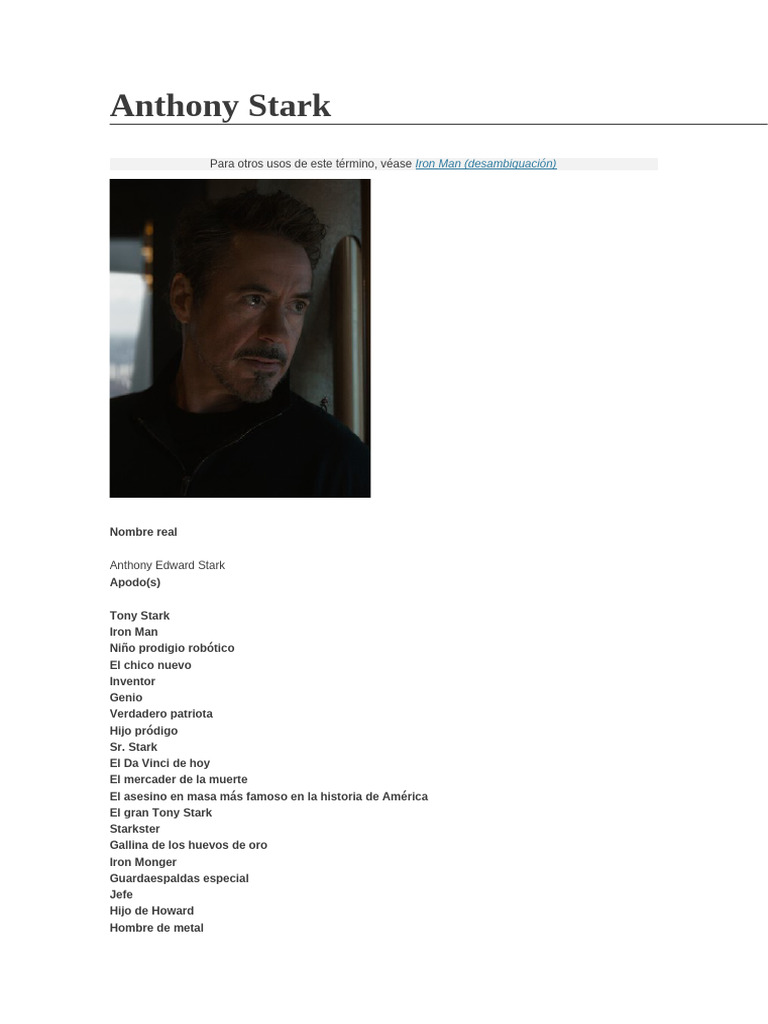 Antony Stark | PDF, image size:768x1024