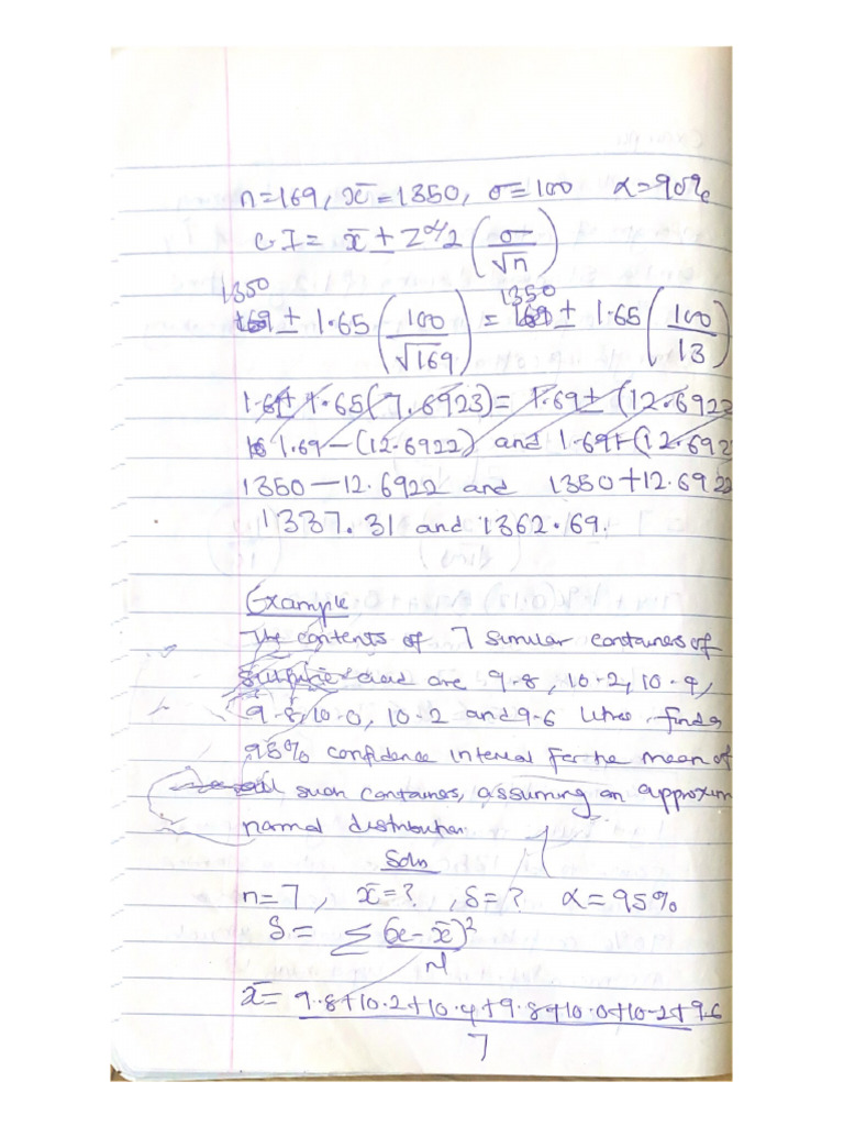 Statistics 2 | PDF