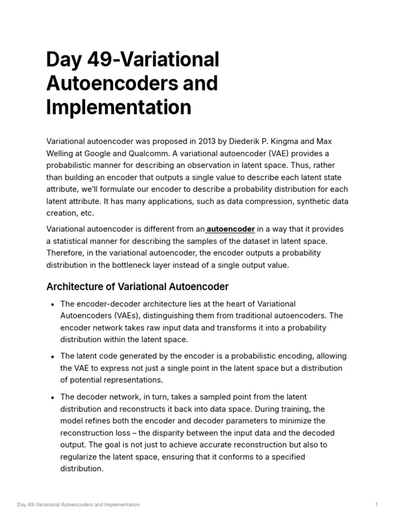 Variational Autoencoders | PDF
