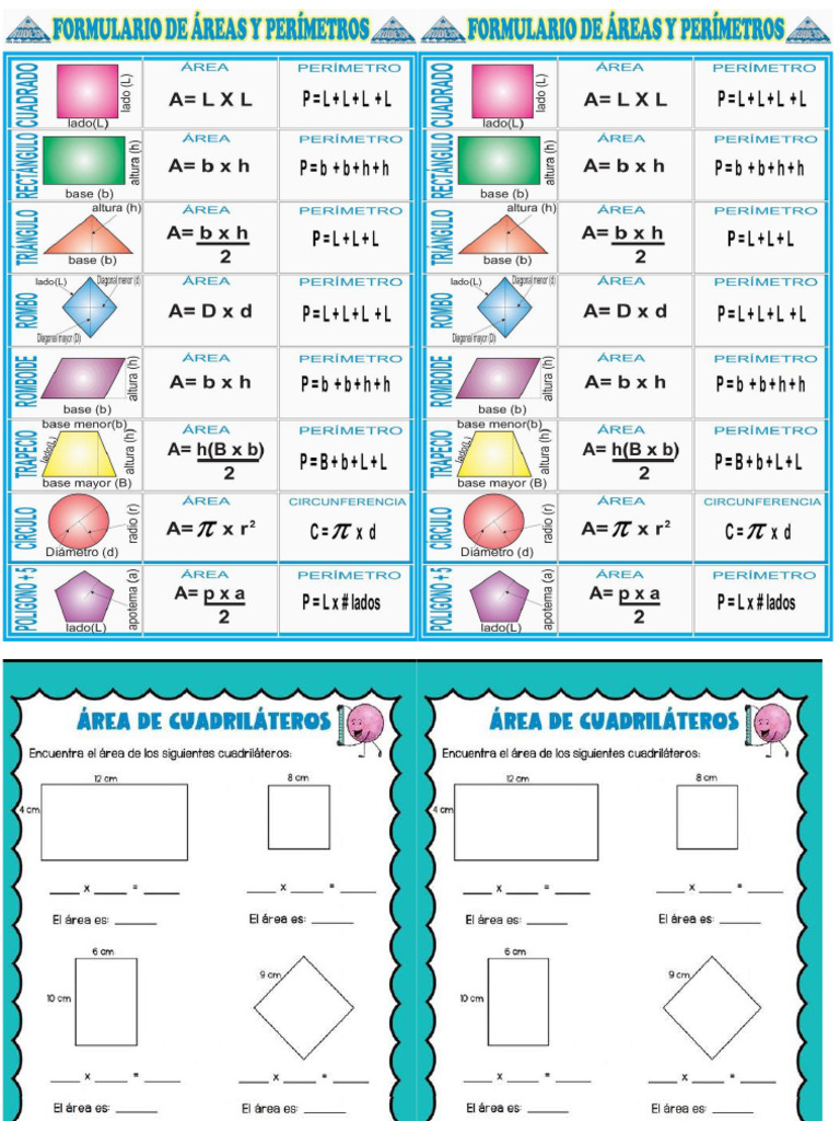 Formulas Paralelogramos | PDF
