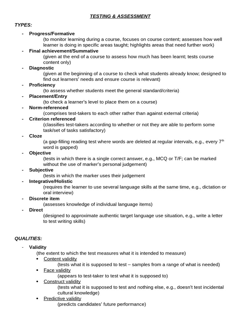 Testing assessment incl paper 2 task 1 pdf