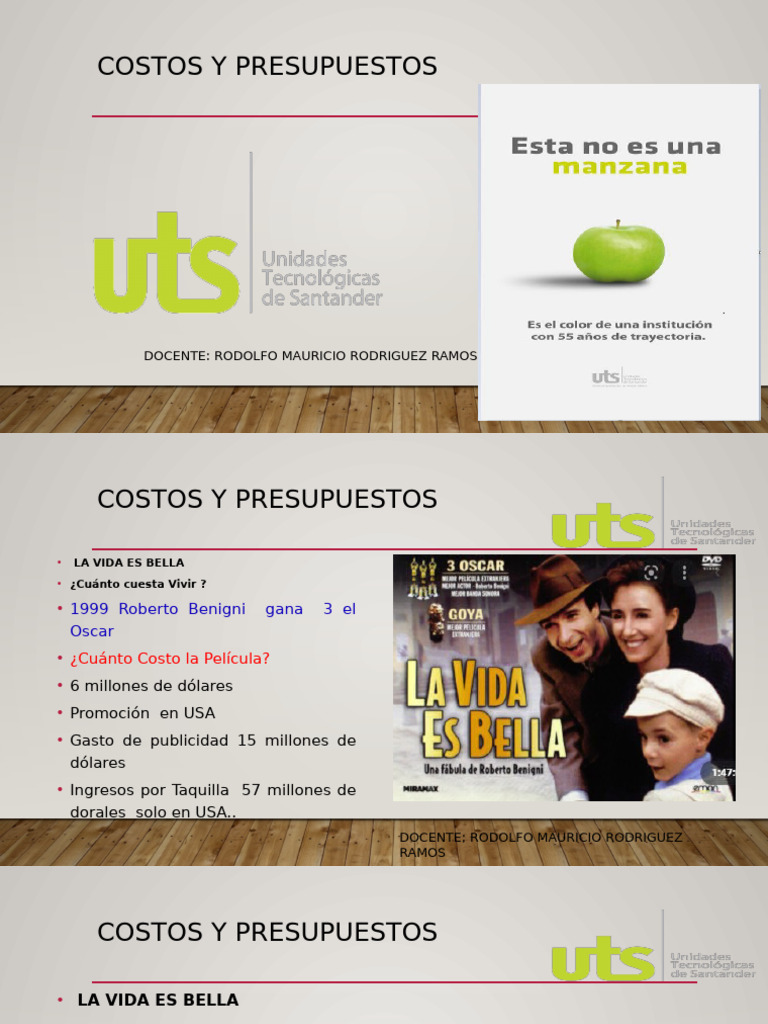Curso Costos y Presupuestos 1 Era Parte | PDF