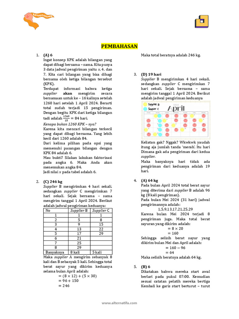 Pembahasan Pm Aplikasi Fpb Kpk Pdf