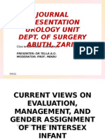 Journal Presentation Urology Unit Dept. of Surgery Abuth, Zaria