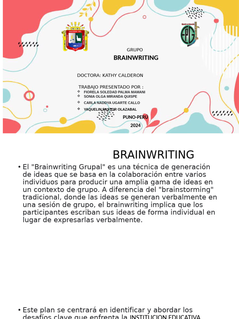 Brain Writing | PDF