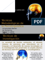 Técnicas Metodológicas de La Psicolingüística