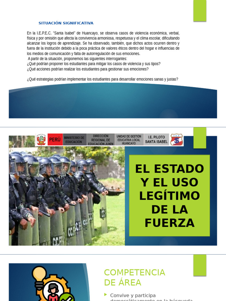 El Estado y El Uso Legítimo de La Fuerza | PDF