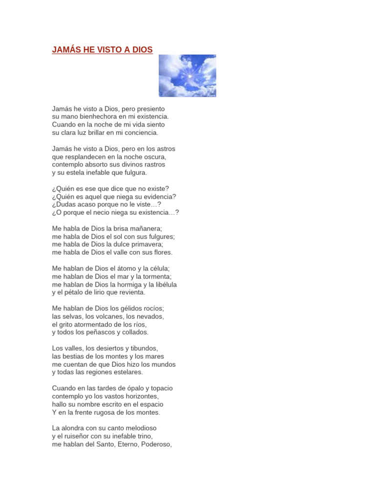 Jamás He Visto A Dios Pdf