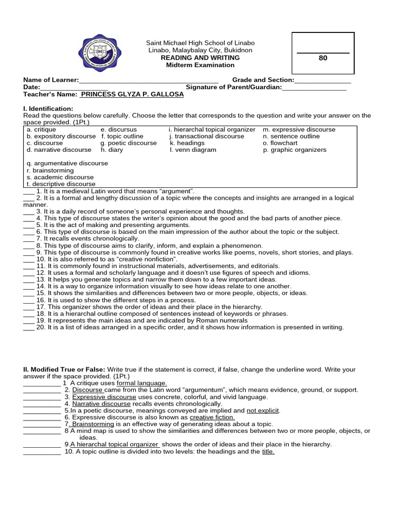 G11 Reading And Writing Pdf Human Communication