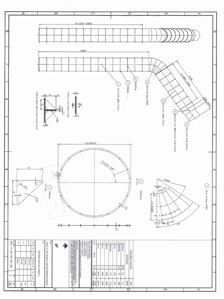 Ducting ILC Inlet OD 3800 X 8 THK & Saddle | PDF