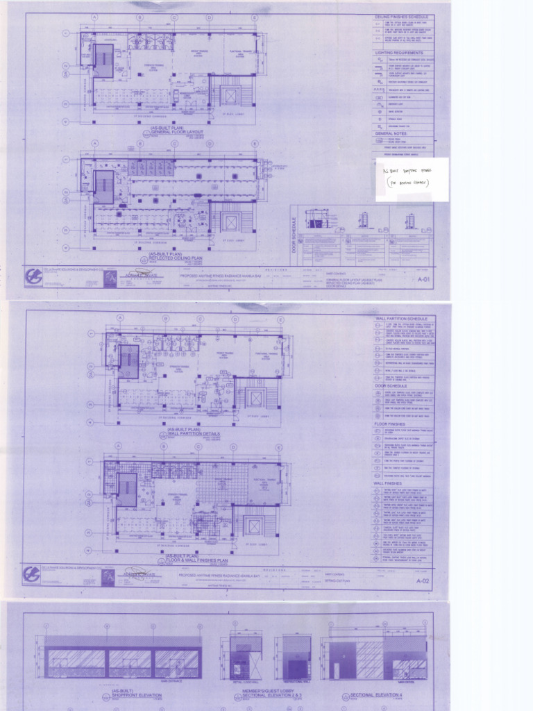 As Built Anytime Fitness Plans | PDF