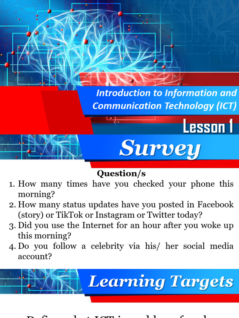 L1 Introduction To Ict | PDF