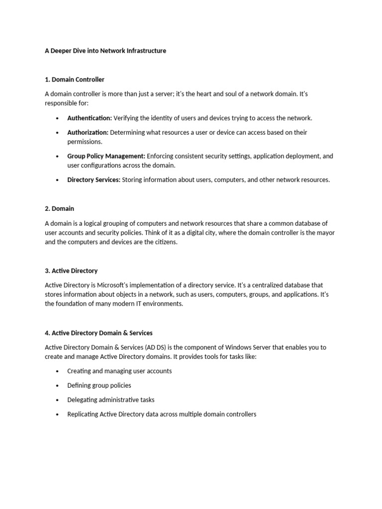 A Deeper Dive Into Network Infrastructure PDF