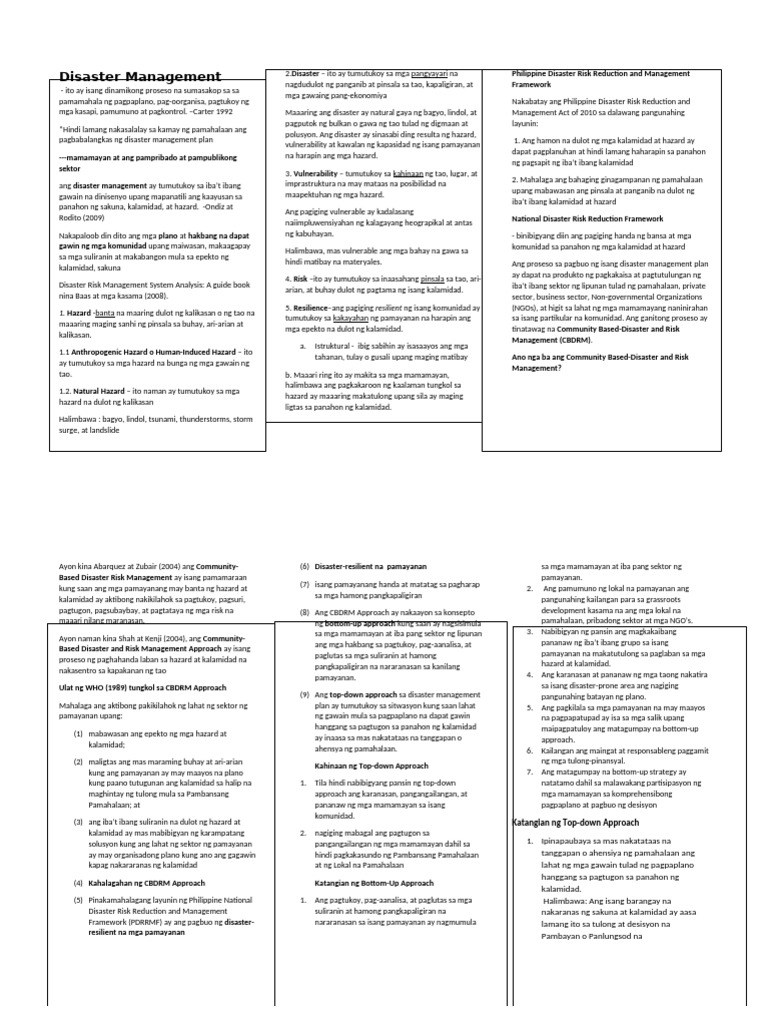 Lecture 1-Disaster Management | PDF | Risk Management | Natural Hazards