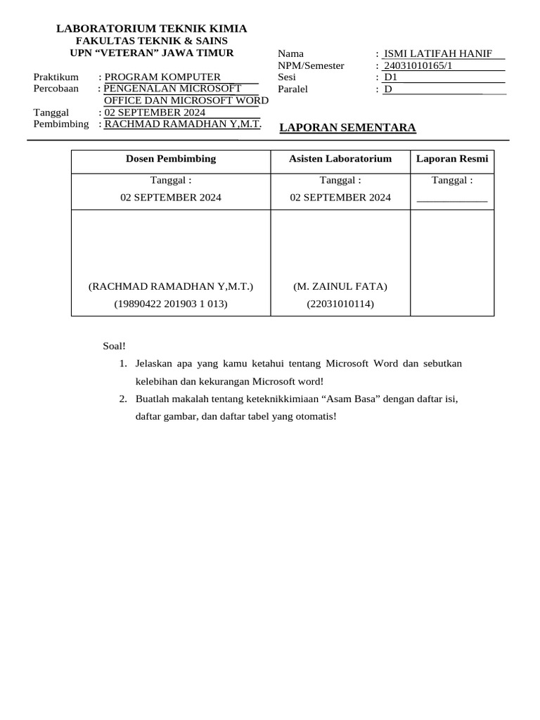 Laporan Prokom 2 | PDF