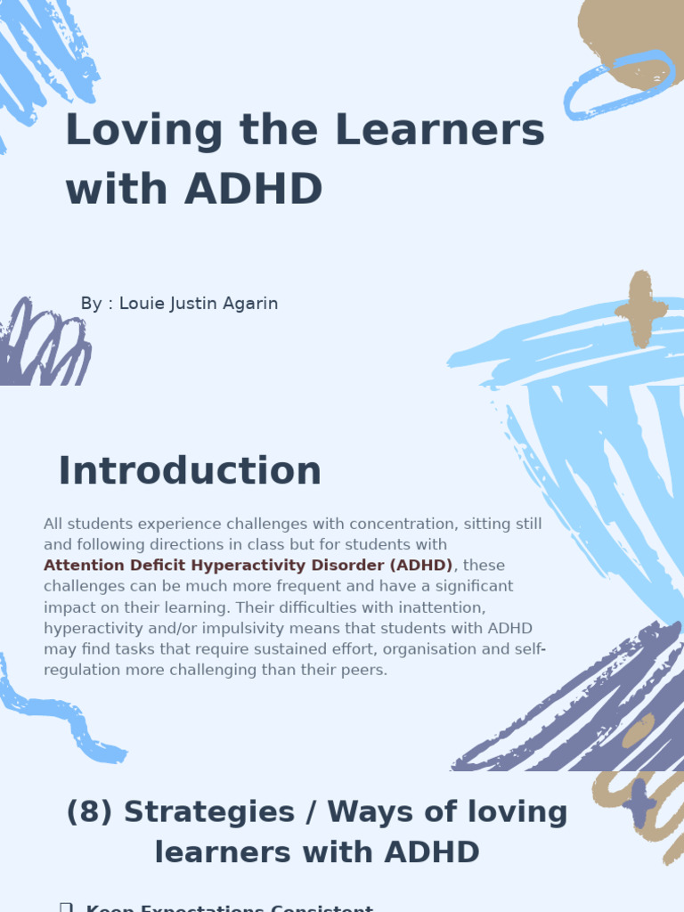 Strategies for Teaching ADHD Learners | PDF | Attention Deficit ...