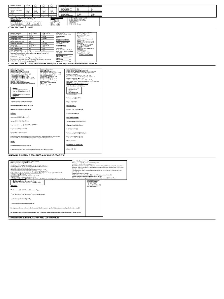 MATHEMATICS ExC NOTES-3.5 | PDF