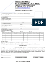 Imi Admission Form 2011