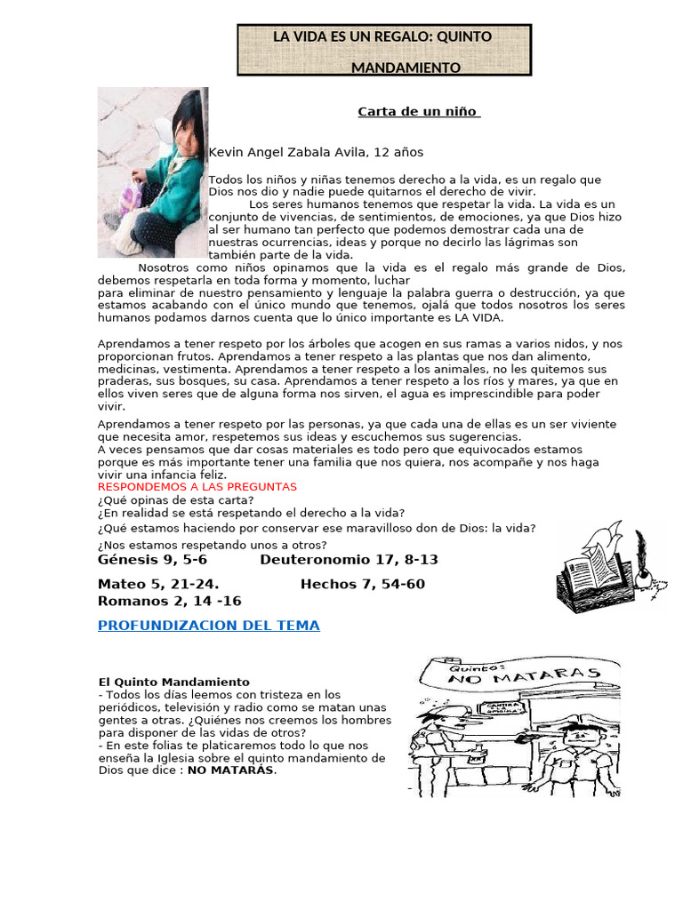 La Vida Es Un Regalo de Dios | PDF