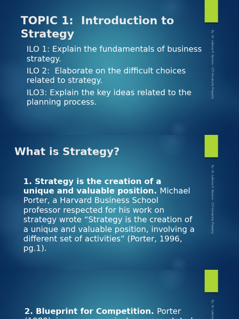 MGT035 t1 Introduction To Strategy Aaa 1 | PDF