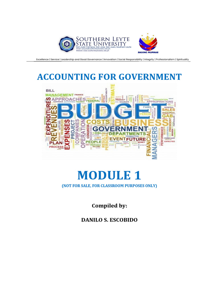 Module Government Accounting | PDF | Budget | Finance & Money Management
