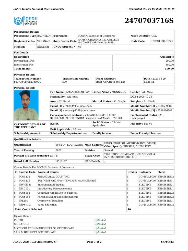 Application Form | PDF