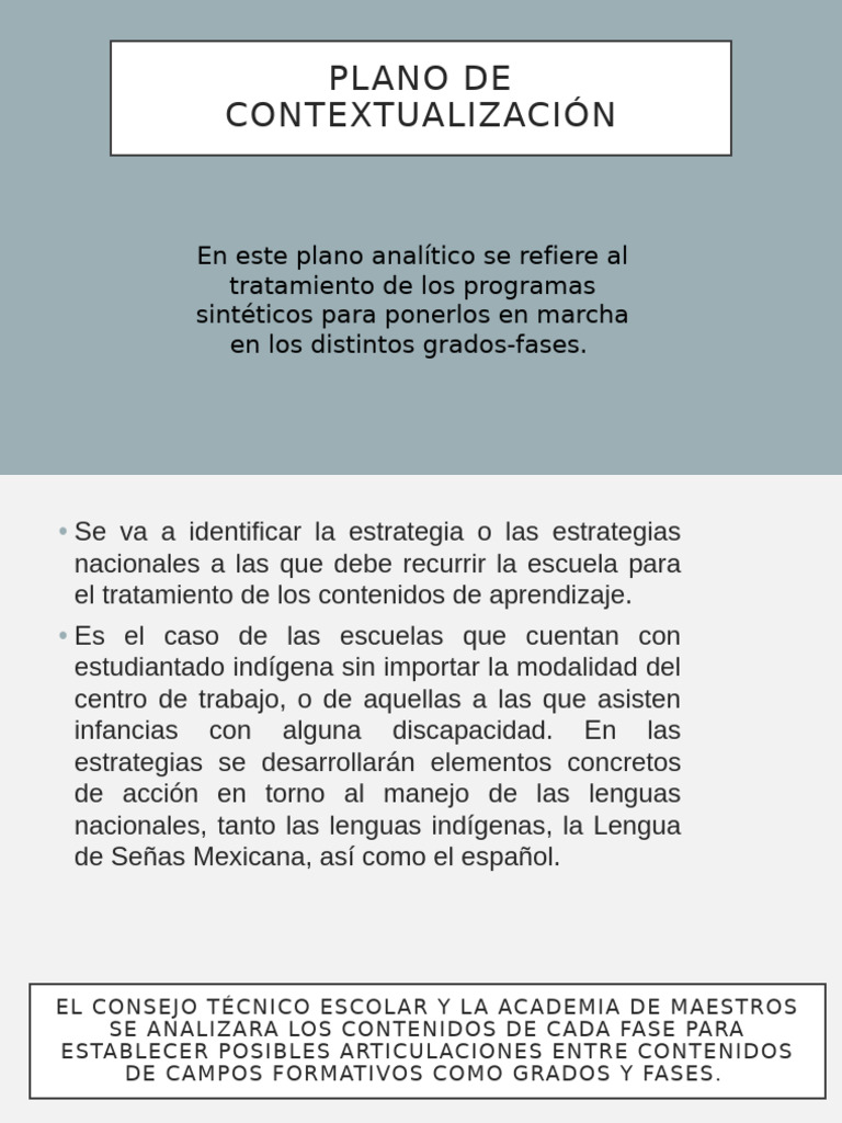 Plano de Contextualización Fase 4 | PDF