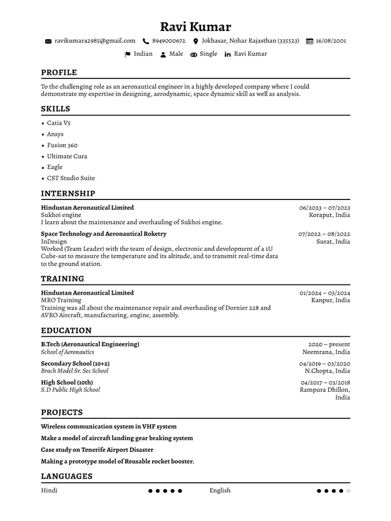 Ravi Kumar FlowCV Resume | PDF
