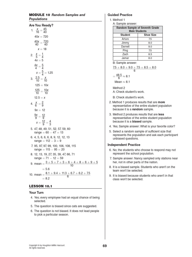 Textbook Answer Key | PDF