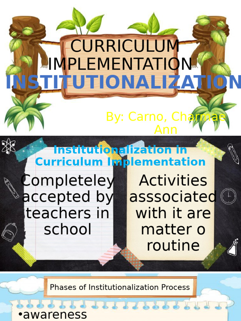 Phases of Curriculum Institutionalization | PDF | Policy