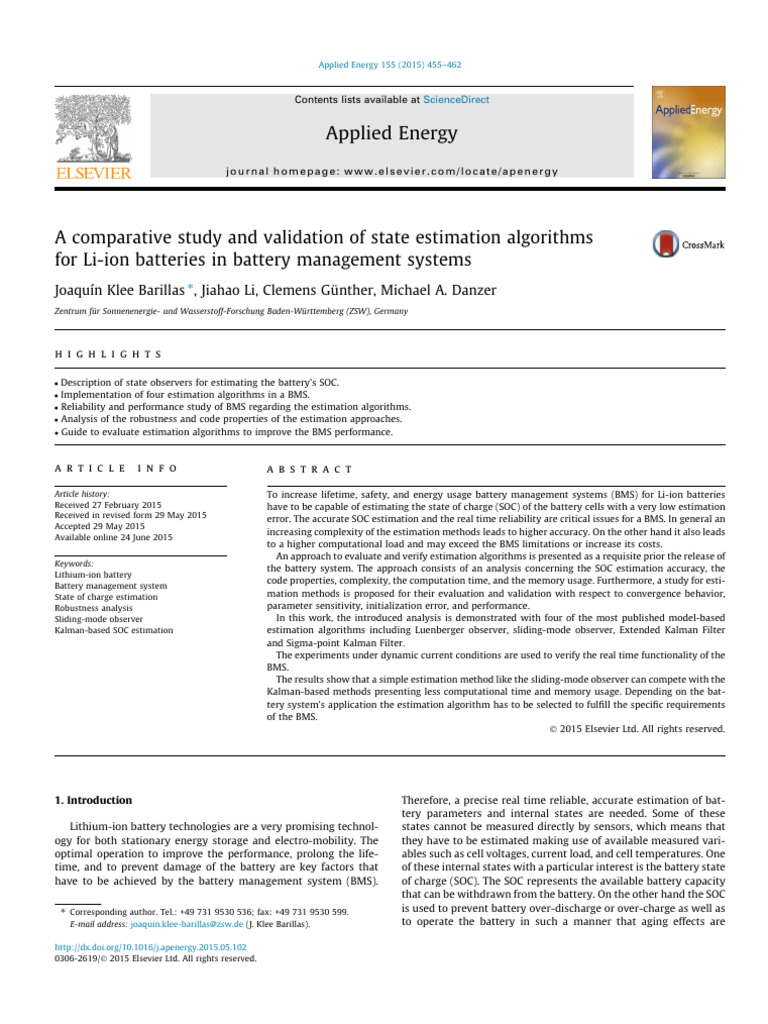 A Comparative Study and Validation of State Estimation Algorithms For ...
