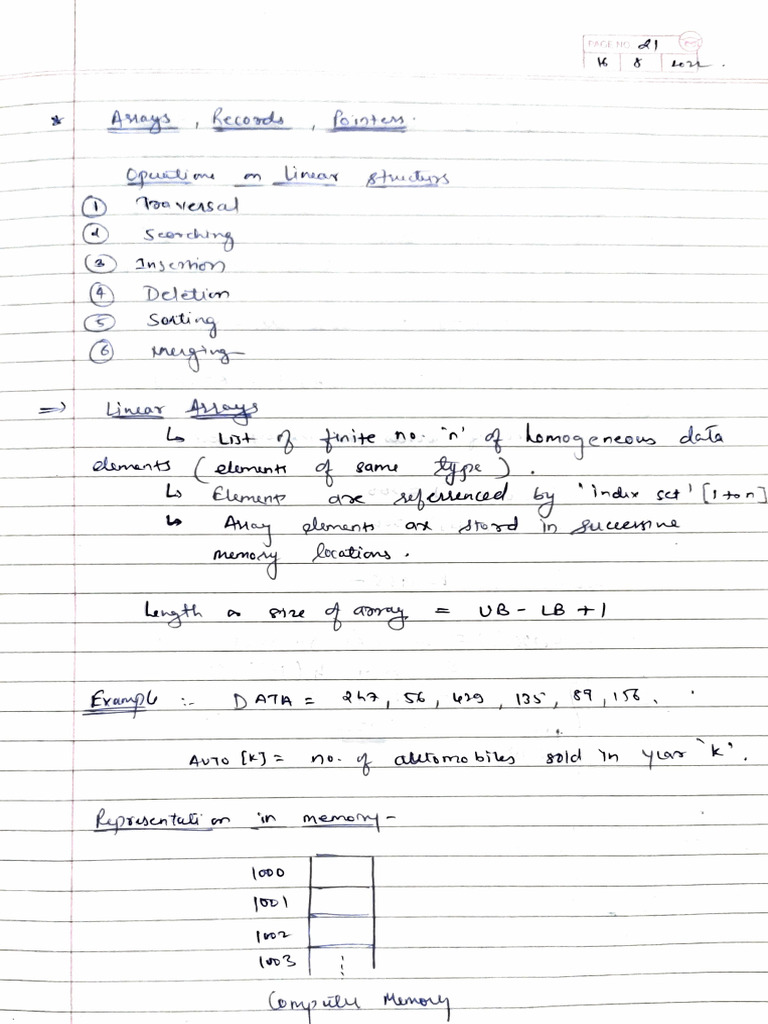 Arrays | PDF